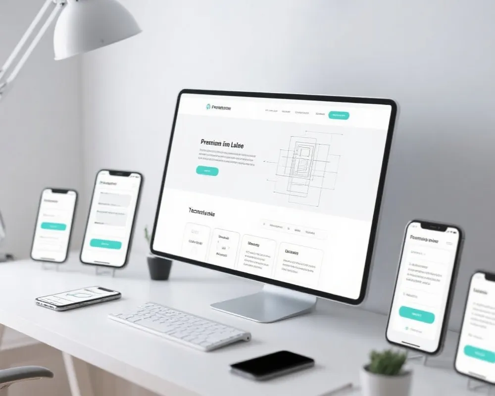 白标建站页面架构示意图